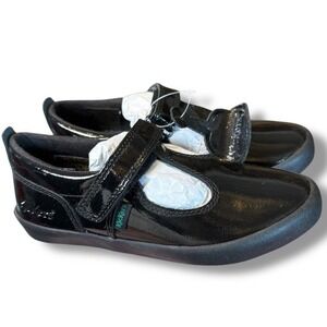 Kickers Patent T strap Leather Mary Jane School Uniform Shoes Black Size 24 8 US